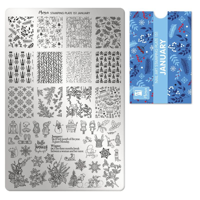 Moyra Stamping Plate 151 January