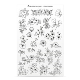 Moyra Stamping Plate 75 Norka's Garden