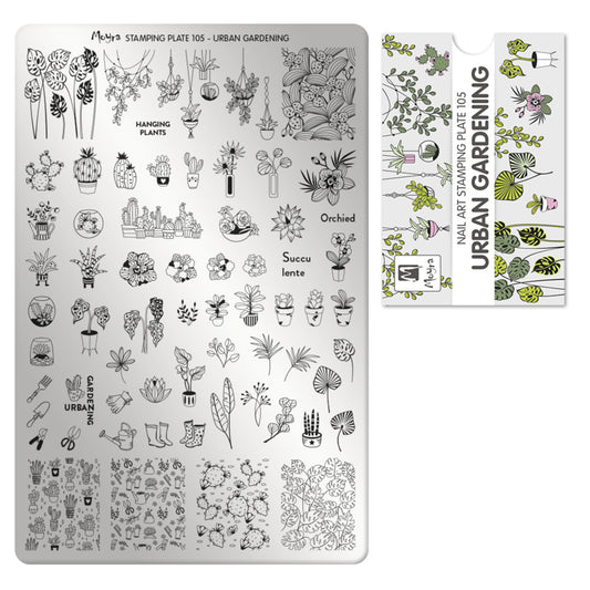 Moyra Stamping Plate 105 Urban Gardening