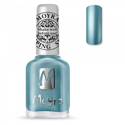 Moyra Stamping Nail Polish sp26 chrome blue