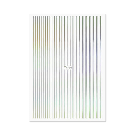 Moyra Nail Art Strips 06 Holo Silver