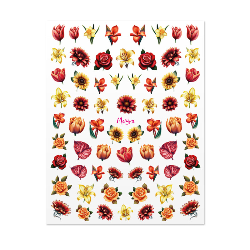 Moyra Watertransfer Sticker No. 05 Flowers