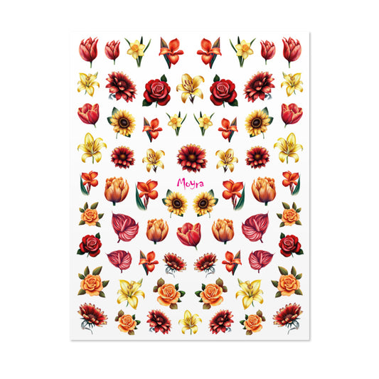 Moyra Watertransfer Sticker No. 05 Flowers