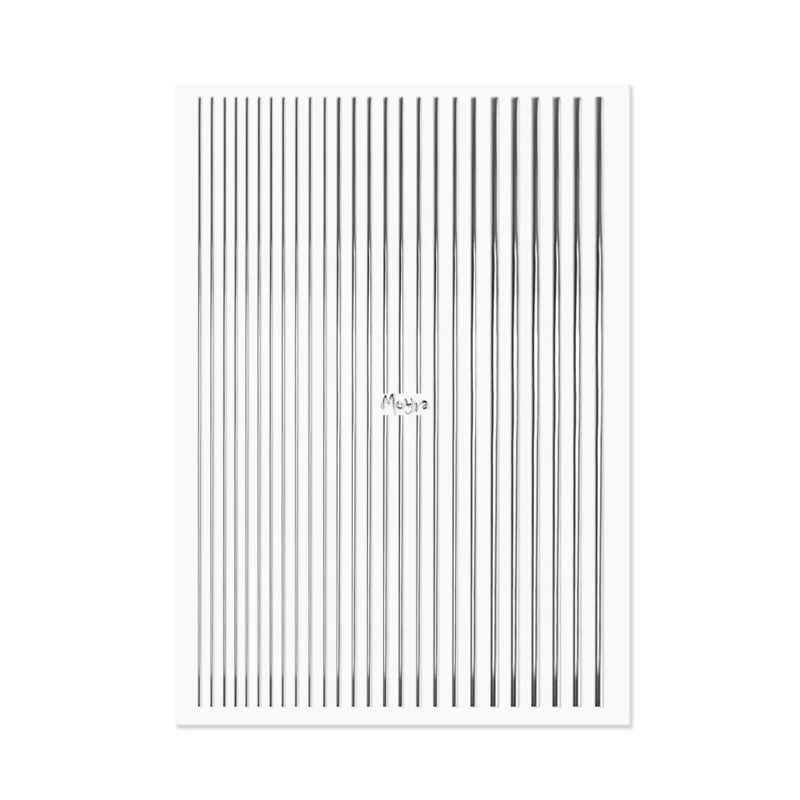 Moyra Nail Art Strips 02 Silver