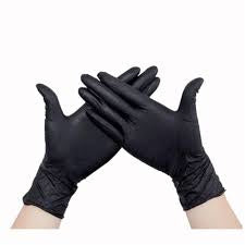 Qtop Nitril Handschoenen Black maat S