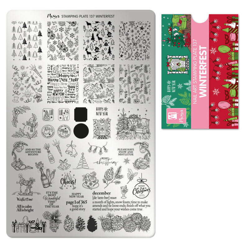 Moyra Stamping Plate 137 Winterfest