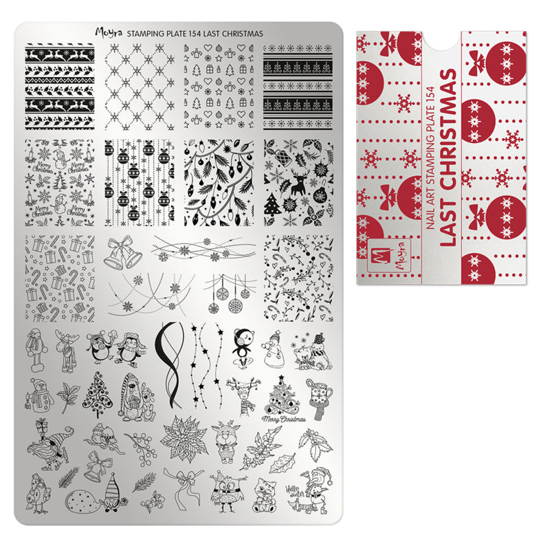 Moyra Stamping Plate 154 Last Christmas