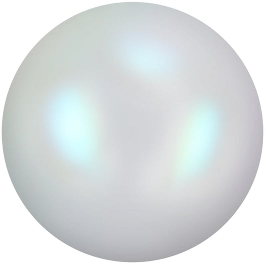Aurora Ceramic Cabochon 0604AB Ivory AB ss6