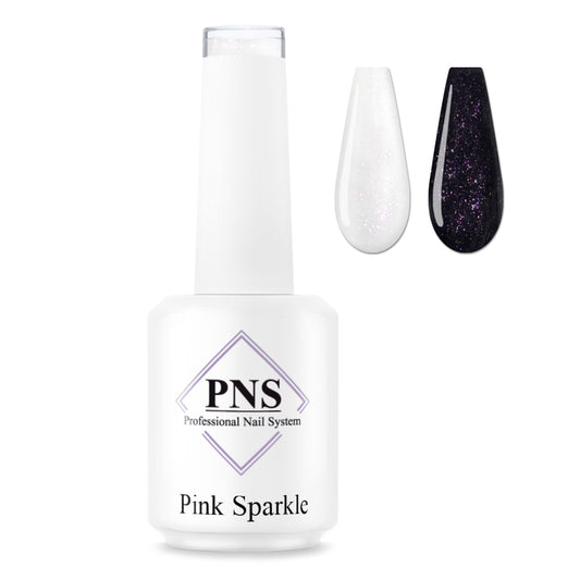 PNS No Wipe Topcoat: Pink Sparkle 15ml