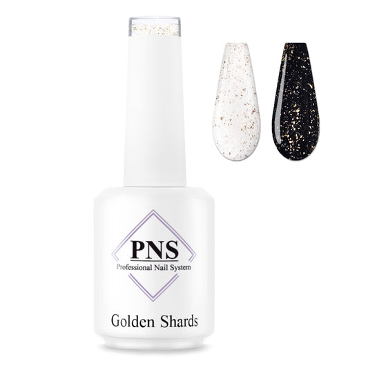 PNS No Wipe Topcoat: Gold Shards 15ml
